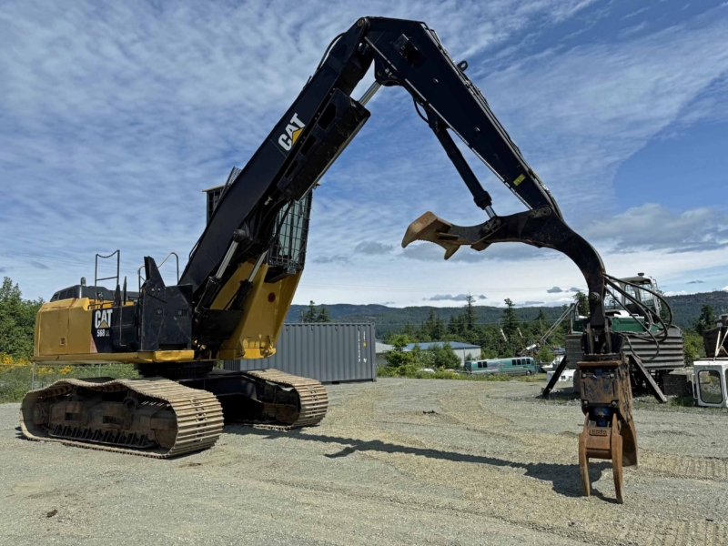 2015 Caterpillar 568LL Heel Boom Log Loader - Image 7
